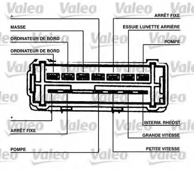 Выключатель на колонке рулевого управления VALEO купить