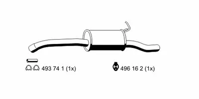 Глушитель выхлопных газов конечный ERNST купить