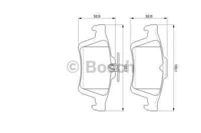 Комплект тормозных колодок, дисковый тормоз BOSCH купить