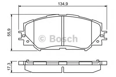 Комплект тормозных колодок, дисковый тормоз BOSCH купить