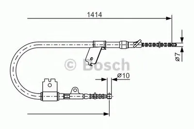 Трос, стояночная тормозная система BOSCH купить