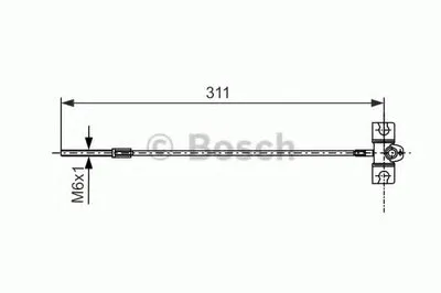 Трос, стояночная тормозная система BOSCH купить