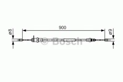 Трос, стояночная тормозная система BOSCH купить