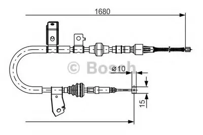 Трос, стояночная тормозная система BOSCH купить