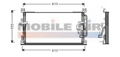 Конденсатор, кондиционер VAN WEZEL купить