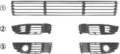 Решетка вентилятора, буфер VAN WEZEL купить