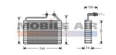 Испаритель, кондиционер VAN WEZEL купить