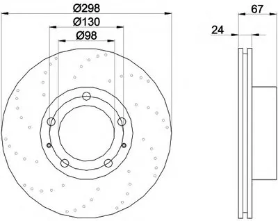 Тормозной диск OE-Line TEXTAR купить