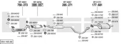 Система выпуска ОГ BOSAL купить