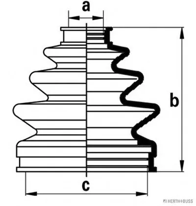 Комплект пылника, приводной вал HERTH+BUSS JAKOPARTS купить