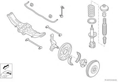 Рулевое управление; Подвеска колеса HERTH+BUSS JAKOPARTS купить