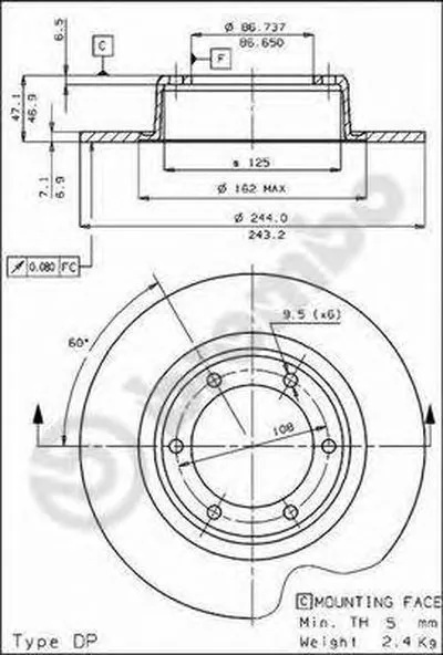 Тормозной диск AP купить