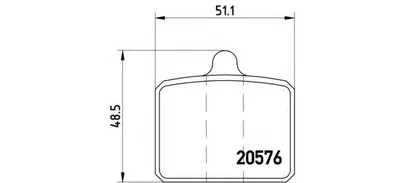 Комплект тормозных колодок, дисковый тормоз BREMBO купить