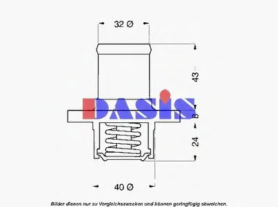 Термостат, охлаждающая жидкость AKS DASIS купить