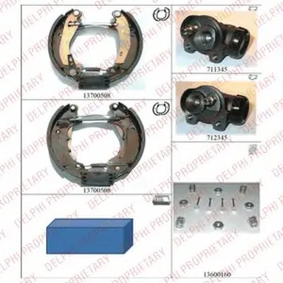 Комплект тормозных колодок DELPHI купить