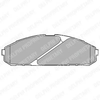Комплект тормозных колодок, дисковый тормоз DELPHI купить