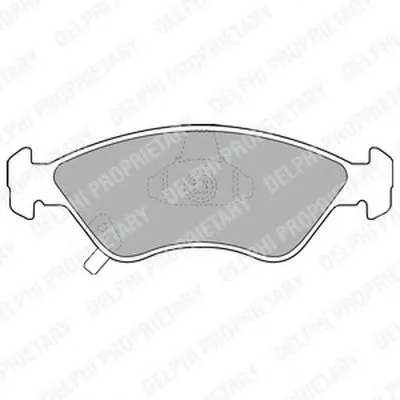 Комплект тормозных колодок, дисковый тормоз DELPHI купить