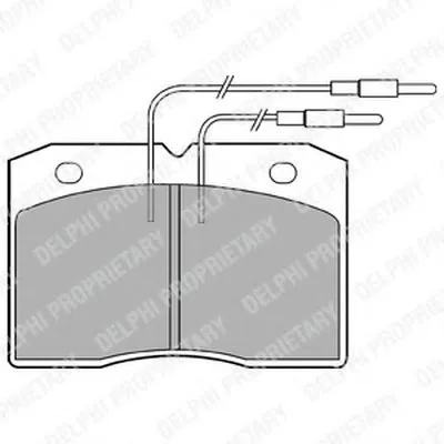 Комплект тормозных колодок, дисковый тормоз DELPHI купить