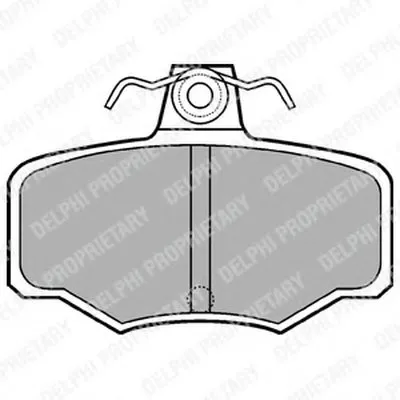Комплект тормозных колодок, дисковый тормоз DELPHI купить