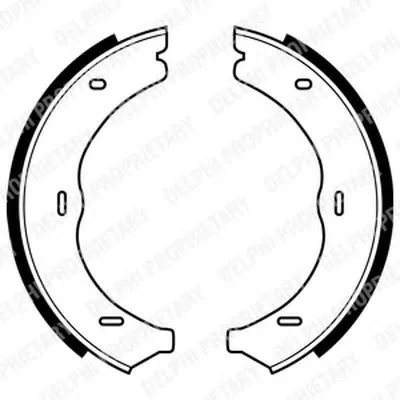 Комплект тормозных колодок, стояночная тормозная система DELPHI купить