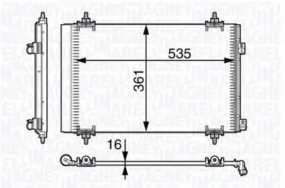 Конденсатор, кондиционер MAGNETI MARELLI купить