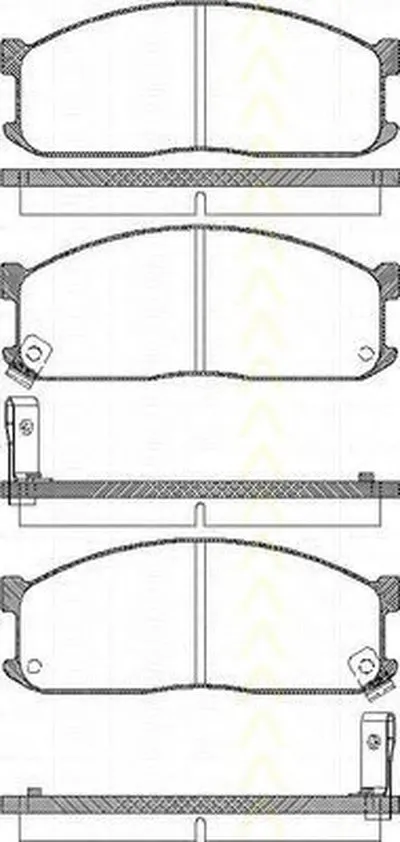 Комплект тормозных колодок, дисковый тормоз TRISCAN купить