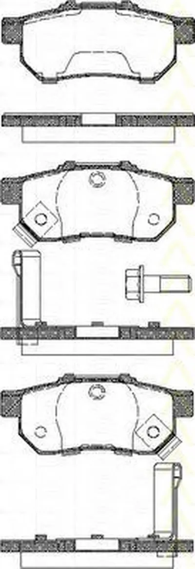 Комплект тормозных колодок, дисковый тормоз TRISCAN купить
