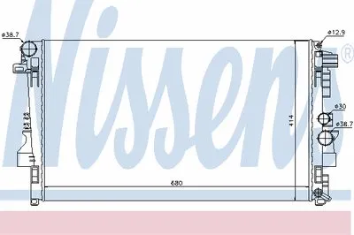 Радиатор, охлаждение двигателя NISSENS купить