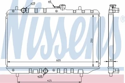 Радиатор, охлаждение двигателя NISSENS купить