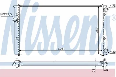 Радиатор, охлаждение двигателя NISSENS купить