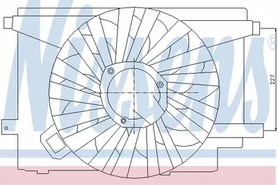 Вентилятор, охлаждение двигателя NISSENS купить