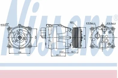 Компрессор, кондиционер NISSENS купить