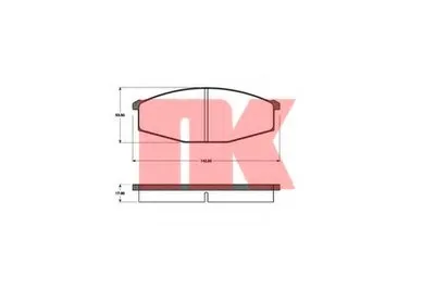 Комплект тормозных колодок, дисковый тормоз NK купить