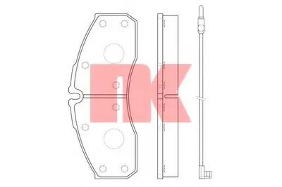 Комплект тормозных колодок, дисковый тормоз NK купить