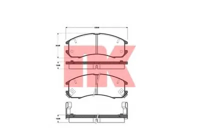 Комплект тормозных колодок, дисковый тормоз NK купить