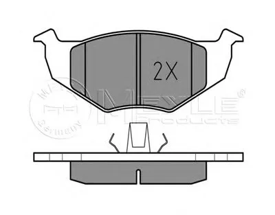 Комплект тормозных колодок, дисковый тормоз MEYLE купить