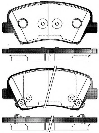 Комплект тормозных колодок, дисковый тормоз REMSA купить