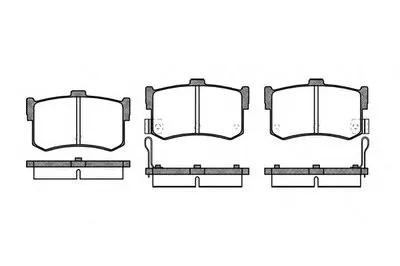 Комплект тормозных колодок, дисковый тормоз REMSA купить