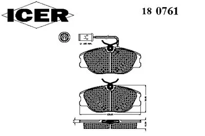Комплект тормозных колодок, дисковый тормоз ICER купить