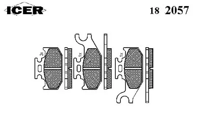 Комплект тормозных колодок, дисковый тормоз ICER купить