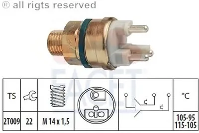 Термовыключатель, вентилятор радиатора FACET купить