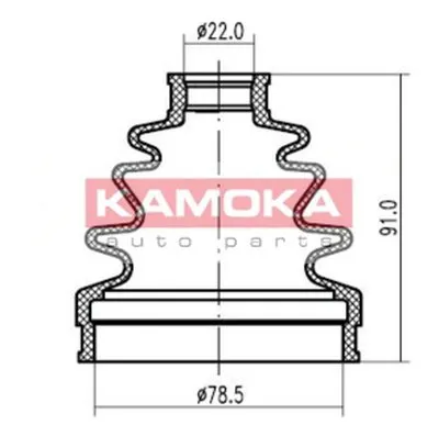 Пыльник, приводной вал KAMOKA KAMOKA купить