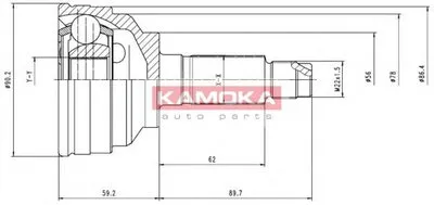 Шарнирный комплект, приводной вал KAMOKA KAMOKA купить