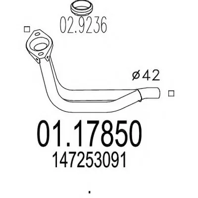 Труба выхлопного газа MTS купить