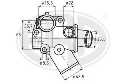 Термостат, охлаждающая жидкость ERA купить