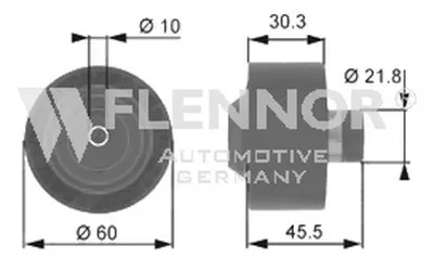 Паразитный / ведущий ролик, поликлиновой ремень FLENNOR купить
