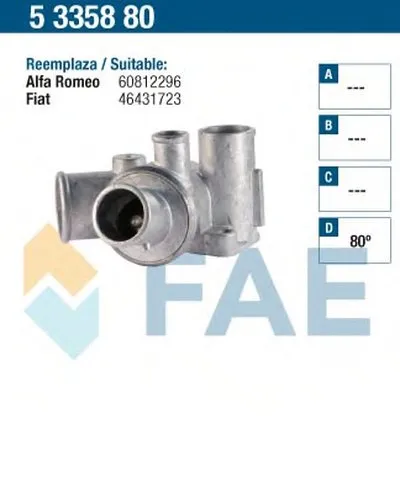 Термостат, охлаждающая жидкость FAE купить