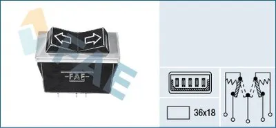 Выключатель, стеклолодъемник FAE купить