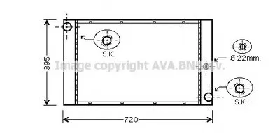 Радиатор, охлаждение двигателя AVA QUALITY COOLING купить