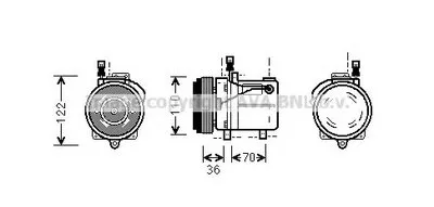 Компрессор, кондиционер AVA QUALITY COOLING купить